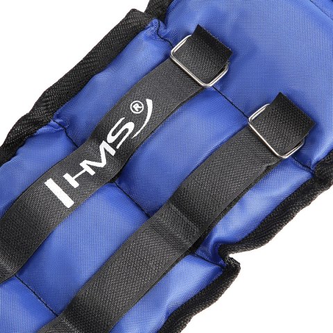 OB03 BLUE OBCIĄŻNIKI DO ĆWICZEŃ NA KOSTKI I NADGARSTKI 2 x 1.5 KG HMS