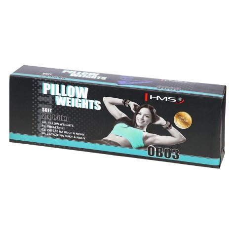 OB03 BLUE OBCIĄŻNIKI DO ĆWICZEŃ NA KOSTKI I NADGARSTKI 2 x 1.5 KG HMS