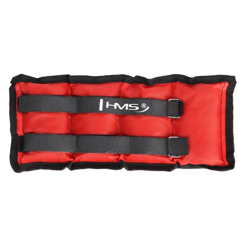 OB03 RED OBCIĄŻNIKI DO ĆWICZEŃ NA KOSTKI I NADGARSTKI 2 x 1.5 KG HMS