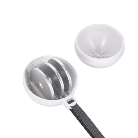 ZESTAW HULA HOP MAGNETYCZNY WHITE HHM16 Z LICZNIKIEM HMS + PAS BR163 BLACK PLUS SIZE