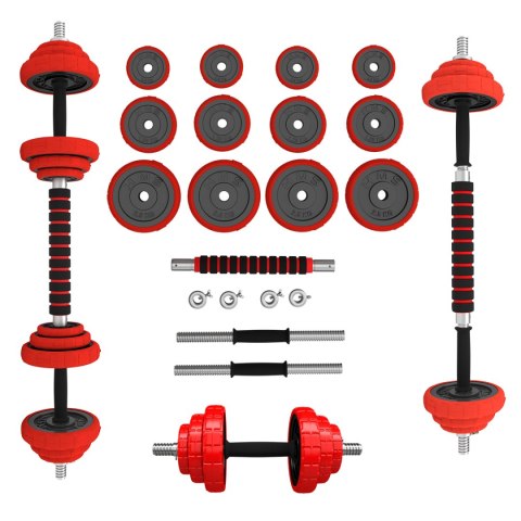 SGGX20 SZTANGIELKI REGULOWANE GUMOWANE 20KG HMS
