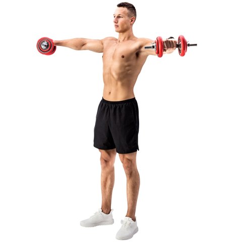 SGGX20 SZTANGIELKI REGULOWANE GUMOWANE 20KG HMS
