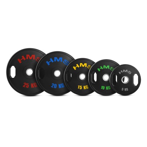 TOG10 2 x 10 KG TALERZ OLIMPIJSKI OGUMOWANY 2 x 10 KG HMS