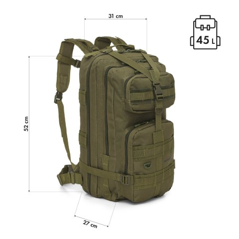 NC3902 PLECAK TAKTYCZNY RANGER ZIELONY 45L NILS CAMP NC3902 PLECAK TAKTYCZNY RANGER ZIELONY 45L NILS CAMP