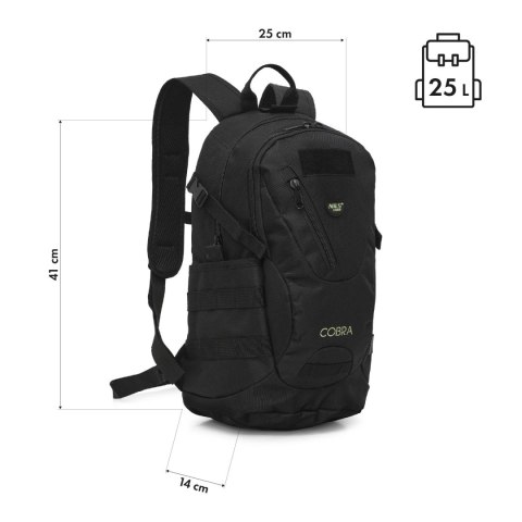 NC3905 PLECAK TAKTYCZNY COBRA CZARNY 25L NILS CAMP NC3905 PLECAK TAKTYCZNY COBRA CZARNY 25L NILS CAMP