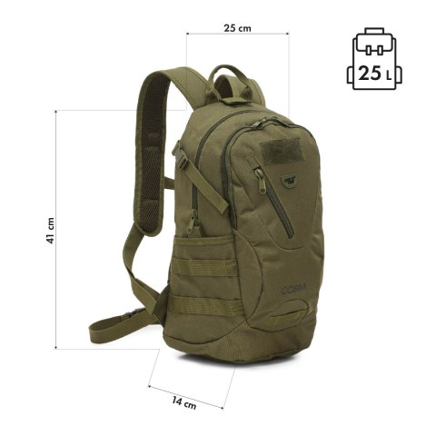 NC3905 PLECAK TAKTYCZNY COBRA ZIELONY 25L NILS CAMP NC3905 PLECAK TAKTYCZNY COBRA ZIELONY 25L NILS CAMP