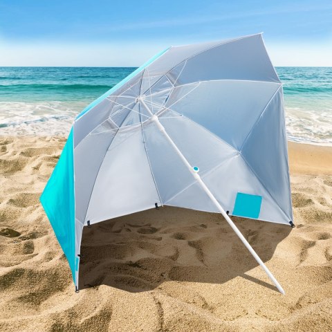 NC7822 TURKUSOWY PARASOL PLAŻOWY XL 220 CM NILS NC7822 TURKUSOWY PARASOL PLAŻOWY XL 220 CM NILS