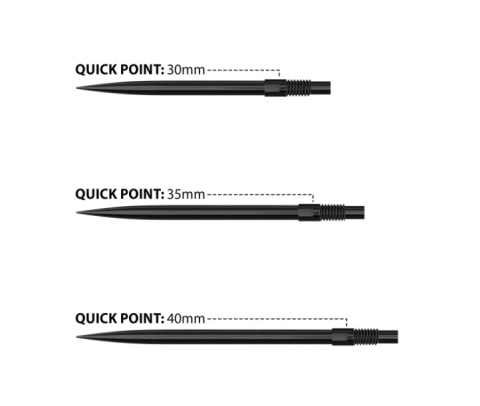Końcówki Harrows QUICK POINT 35mm czarne