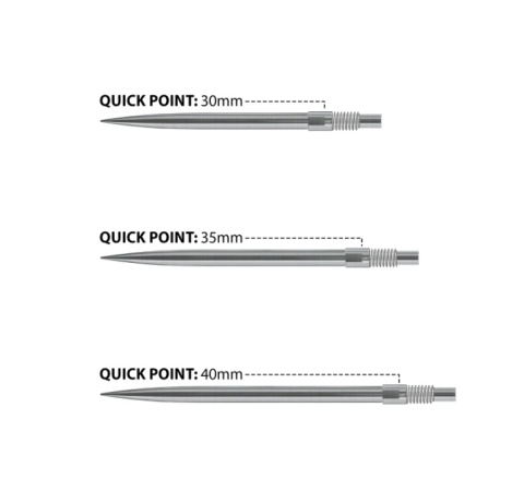 Końcówki Harrows QUICK POINT 35mm srebrne
