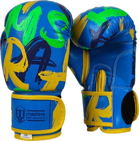 Rękawice bokserskie MASTERS RPU-VIBEZ 10 oz BLUE