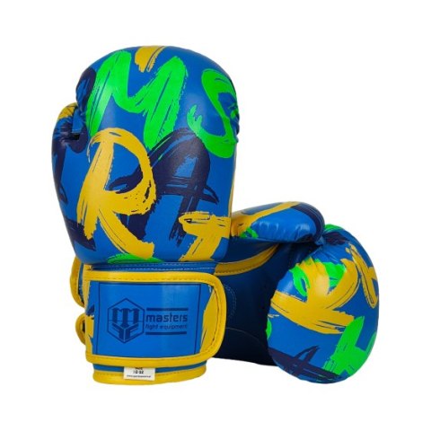 Rękawice bokserskie MASTERS RPU-VIBEZ 10 oz BLUE