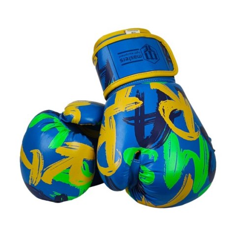 Rękawice bokserskie MASTERS RPU-VIBEZ 10 oz BLUE