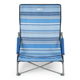 NC3035 NIEBIESKO-BIAŁY KRZESŁO PLAŻOWE NILS