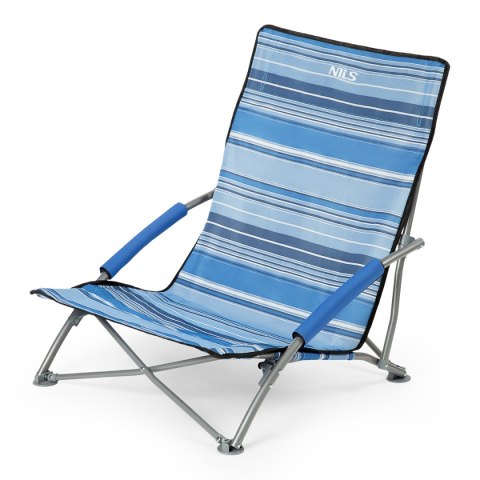 NC3035 NIEBIESKO-BIAŁY KRZESŁO PLAŻOWE NILS