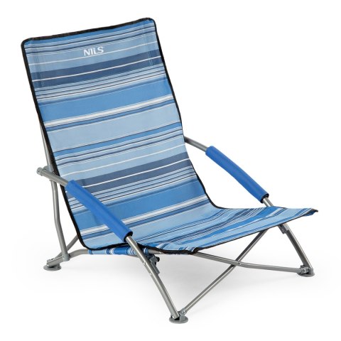 NC3035 NIEBIESKO-BIAŁY KRZESŁO PLAŻOWE NILS