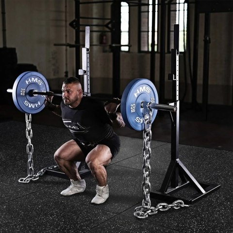 POS25 PODŁOGA GUMOWA POD SPRZĘT FITNESS BLACK/WHITE II GATUNEK