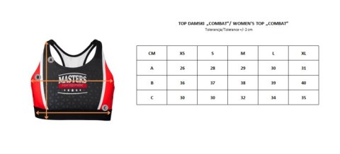Top krótki damski MASTERS "COMBAT" (WAKO APPROVED)