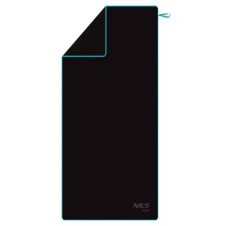 NAR13 CZARNY RĘCZNIK Z MIKROFIBRY 200x90 cm NILS AQUA