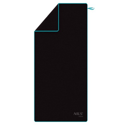 NAR13 CZARNY RĘCZNIK Z MIKROFIBRY 200x90 cm NILS AQUA