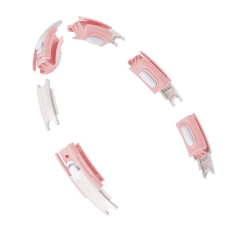 ZESTAW HULA HOP MAGNETYCZNY PINK HHM15 Z LICZNIKIEM HMS + PAS BR163 BLACK PLUS SIZE