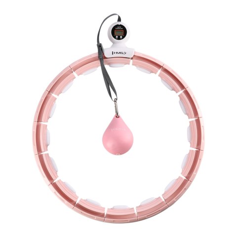 ZESTAW HULA HOP MAGNETYCZNY PINK HHM15 Z LICZNIKIEM HMS + PAS BR163 BLACK PLUS SIZE