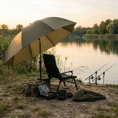 NC2702 KRZESŁO WĘDKARSKIE ZIELONO-CZARNE NILS CAMP