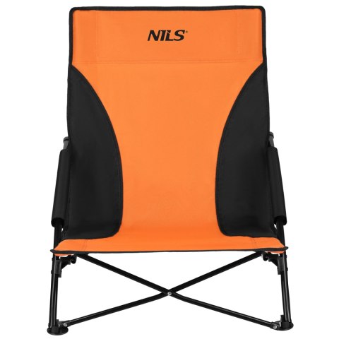 NC3035 KRZESŁO PLAŻOWE POMARAŃCZOWO-CZARNE NILS
