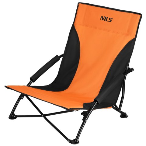 NC3035 KRZESŁO PLAŻOWE POMARAŃCZOWO-CZARNE NILS