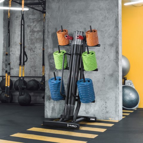 STR40 STOJAK NA OBCIĄŻENIA I SZTANGI FITNESS COMMERCIAL HMS