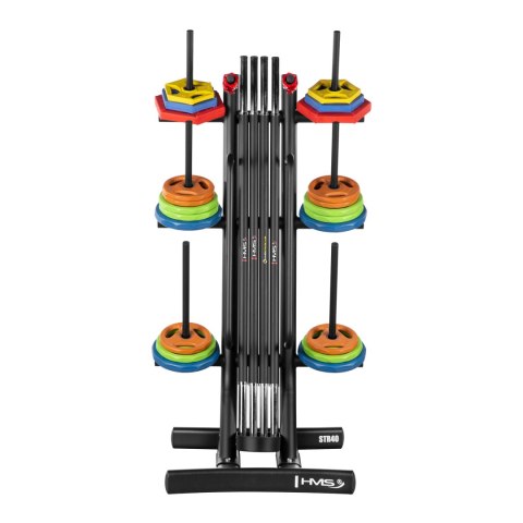 STR40 STOJAK NA OBCIĄŻENIA I SZTANGI FITNESS COMMERCIAL HMS