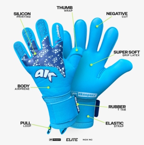 Rękawice bramk.4KEEPERS Elite Nox NC r.9