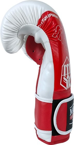 Rękawice bokserskie RPU-FOLK 12 oz białe-czerwone