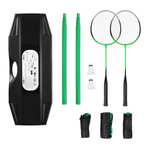 ZSB3 ZESTAW 3w1 SIATKA DO BADM. + TENIS ZIEMNY + SIATKÓWKA + WALIZKA NILS