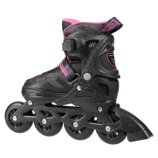 NA11002 CZARNO/RÓŻOWE ROZM. M (35-38) ŁYŻWOROLKI NILS EXTREME