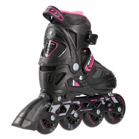 NA11002 CZARNO/RÓŻOWE ROZM. M (35-38) ŁYŻWOROLKI NILS EXTREME NA11002 CZARNO/RÓŻOWE ROZM. M (35-38) ŁYŻWOROLKI NILS EXTREME