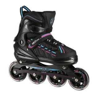 NA1128 CZARNO-FIOLETOWY ROZM. L(39-42) ŁYŻWOROLKI NILS EXTREME