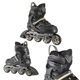 NA14174 A CZARNO-BEŻOWE ROZM. M (35-38) ŁYŻWOROLKI NILS EXTREME OUTLET