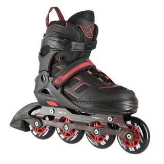 NA14174 A CZARNO-CZERWONE ROZM. L (39-42) ŁYŻWOROLKI NILS EXTREME