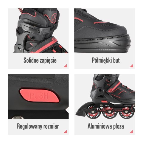 NA14174 A CZARNO-CZERWONE ROZM. L (39-42) ŁYŻWOROLKI NILS EXTREME NA14174 A CZARNO-CZERWONE ROZM. L (39-42) ŁYŻWOROLKI NILS EXTREME