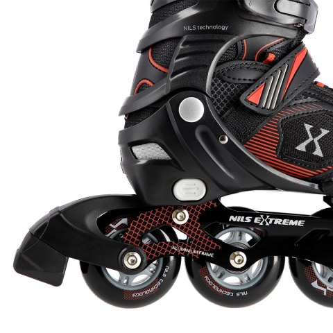 NA9080 CZARNO/CZERWONE ROZM L (39-42) ŁYŻWOROLKI NILS EXTREME NA9080 CZARNO/CZERWONE ROZM L (39-42) ŁYŻWOROLKI NILS EXTREME