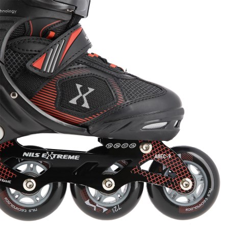 NA9080 CZARNO/CZERWONE ROZM L (39-42) ŁYŻWOROLKI NILS EXTREME NA9080 CZARNO/CZERWONE ROZM L (39-42) ŁYŻWOROLKI NILS EXTREME