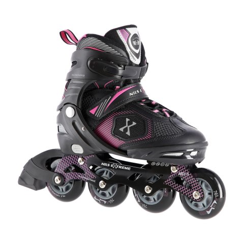 NA9080 CZARNO/FIOLETOWE ROZM L (39-42) ŁYŻWOROLKI NILS EXTREME NA9080 CZARNO/FIOLETOWE ROZM L (39-42) ŁYŻWOROLKI NILS EXTREME