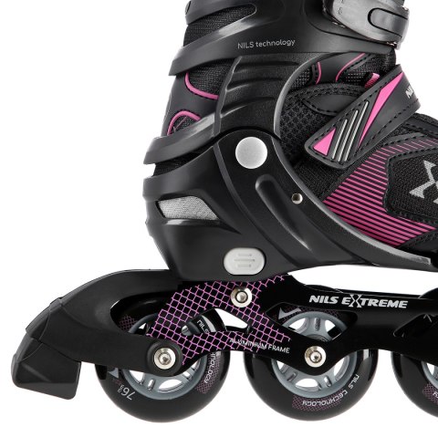 NA9080 CZARNO/FIOLETOWE ROZM L (39-42) ŁYŻWOROLKI NILS EXTREME NA9080 CZARNO/FIOLETOWE ROZM L (39-42) ŁYŻWOROLKI NILS EXTREME