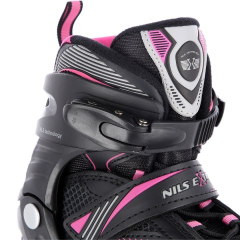 NA9080 CZARNO/FIOLETOWE ROZM L (39-42) ŁYŻWOROLKI NILS EXTREME NA9080 CZARNO/FIOLETOWE ROZM L (39-42) ŁYŻWOROLKI NILS EXTREME