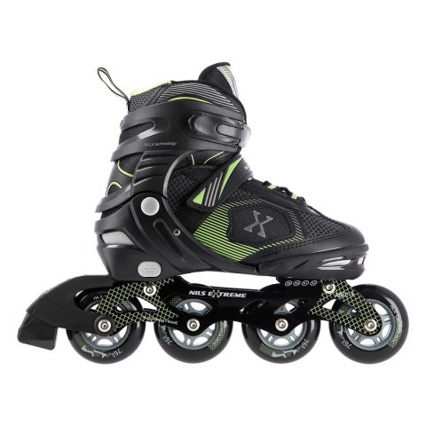 NA9080 CZARNO/ZIELONE ROZM M (35-38) ŁYŻWOROLKI NILS EXTREME NA9080 CZARNO/ZIELONE ROZM M (35-38) ŁYŻWOROLKI NILS EXTREME