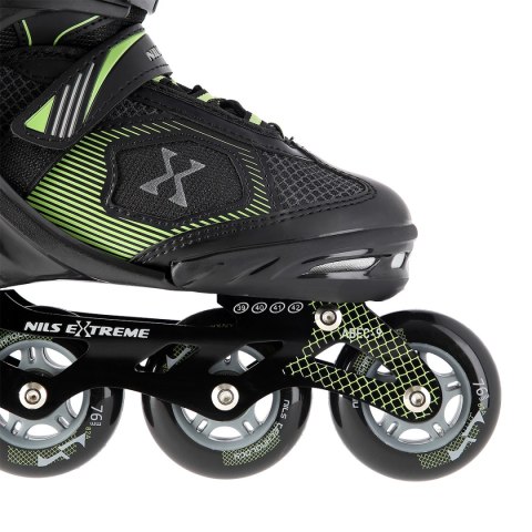 NA9080 CZARNO/ZIELONE ROZM M (35-38) ŁYŻWOROLKI NILS EXTREME NA9080 CZARNO/ZIELONE ROZM M (35-38) ŁYŻWOROLKI NILS EXTREME