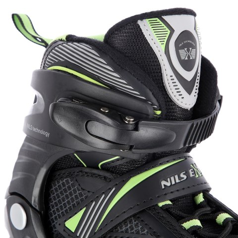 NA9080 CZARNO/ZIELONE ROZM M (35-38) ŁYŻWOROLKI NILS EXTREME NA9080 CZARNO/ZIELONE ROZM M (35-38) ŁYŻWOROLKI NILS EXTREME