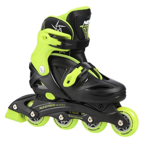 NJ/NA0321 A CZARNO-LIMONKOWE ROZM. M (31-35) ŁYŻWOROLKI NILS EXTREME NJ/NA0321 A CZARNO-LIMONKOWE ROZM. M (31-35) ŁYŻWOROLKI NILS EXTREME