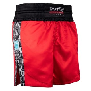 Spodenki do kick lightu MASTERS "HEXAGON" czerwone (WAKO APPROVED)
