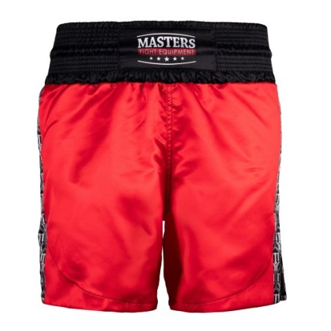Spodenki do kick lightu MASTERS "HEXAGON" czerwone (WAKO APPROVED)